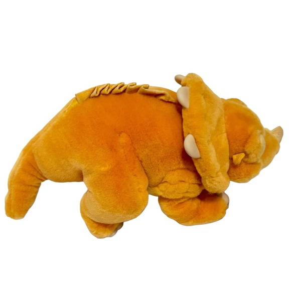 VINTAGE 1988 THE LAND BEFORE TIME CERA TRICERATOPS STUFFED ANIMAL PLUSH TOY - Picture 4 of 7